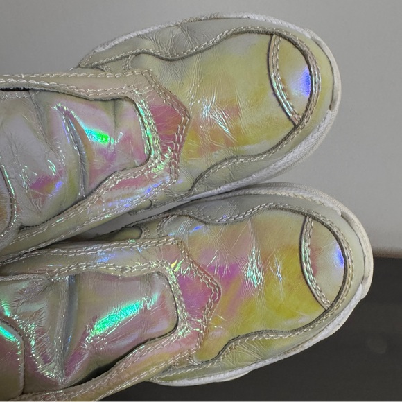 Jeffrey Campbell Holographic Iridescent Platform Sneakers - Picture 3 of 10